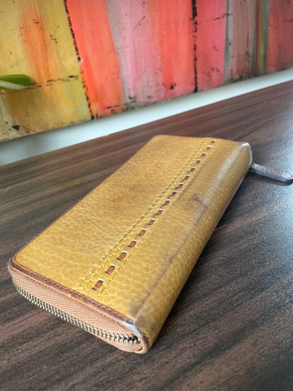 Tan Leather Gucci Wallet Fair Condition With COA - Picture 5 of 15